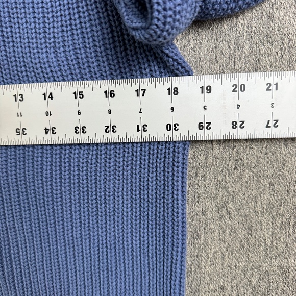 SOLD GAP Button Front Knit Steel Blue Cardigan Sweater 100% Cotton Womens Size S - Picture 4 of 5